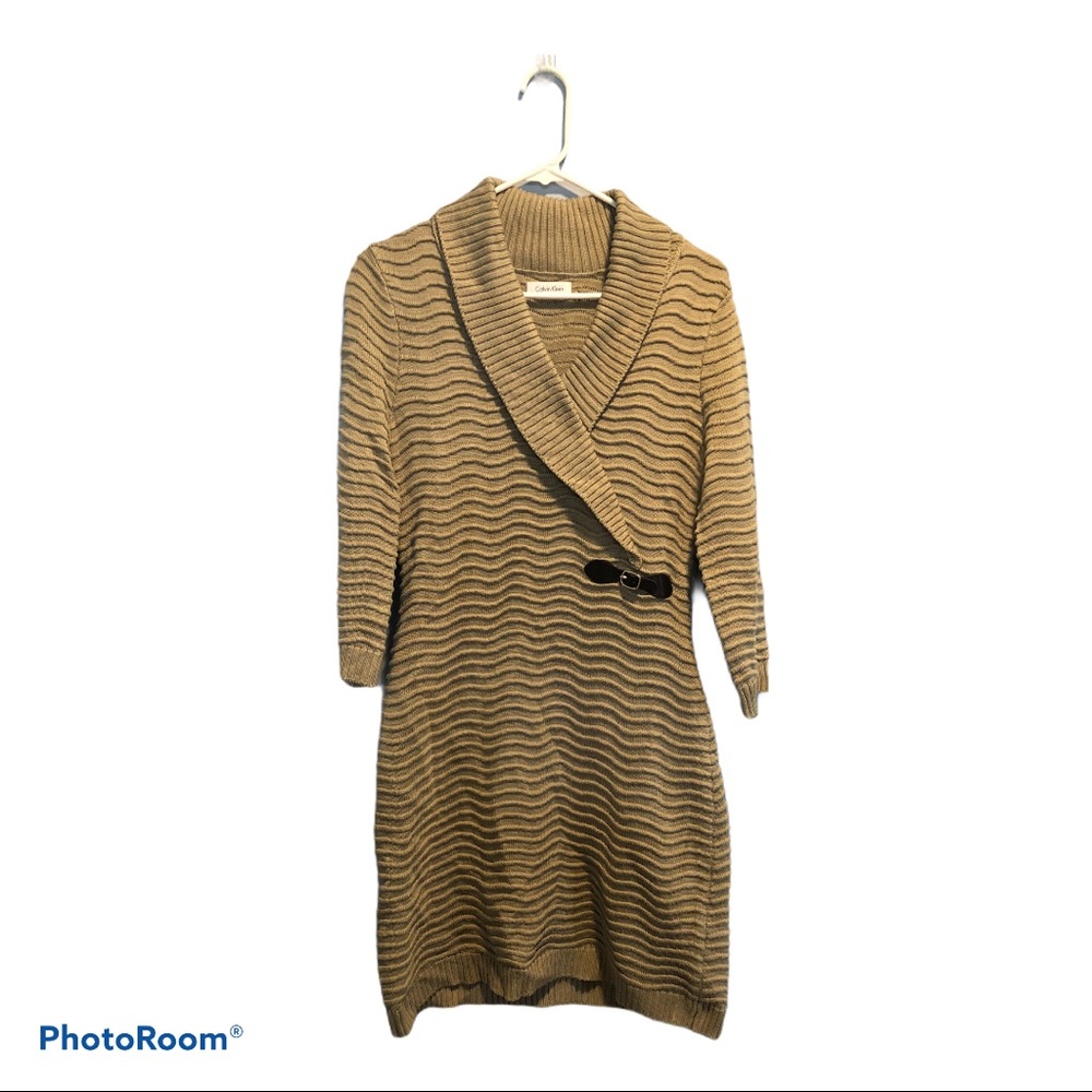 Calvin Klein women’s long sleeved sweater dress
